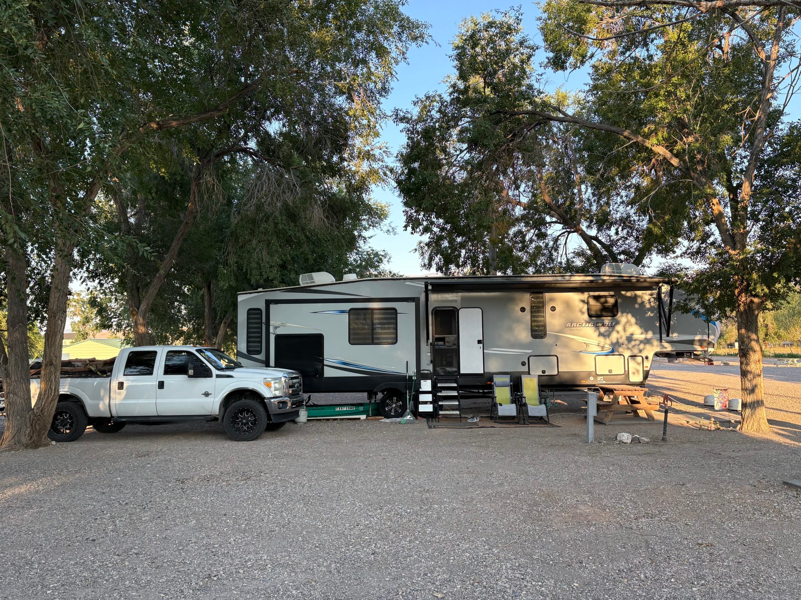 RV travelers parked at Flying U RV Park in Joseph, Utah.